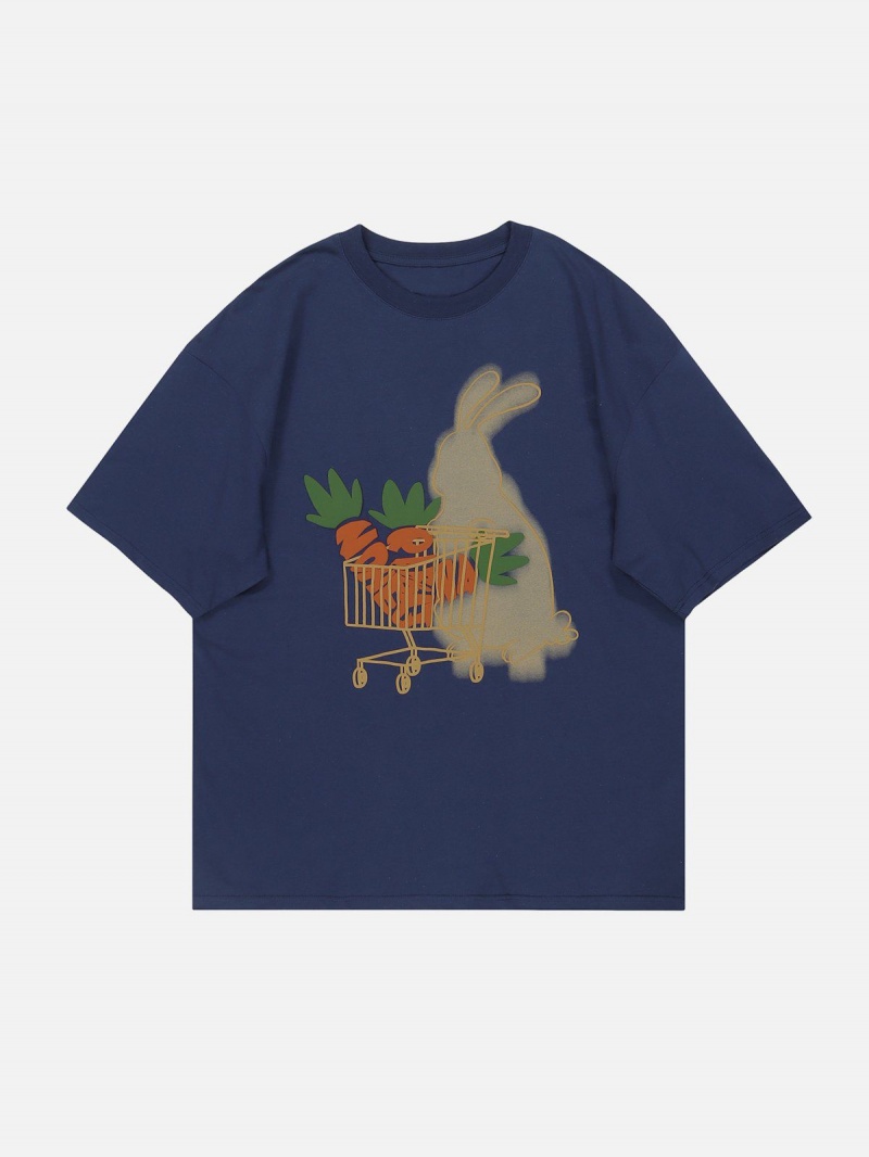 T Shirts Aelfric Eden Lovely Rabbit Graphique Tee Cafe | GSO-39882532